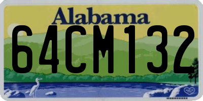 AL license plate 64CM132