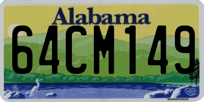 AL license plate 64CM149