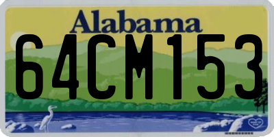 AL license plate 64CM153