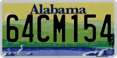 AL license plate 64CM154