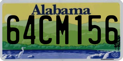 AL license plate 64CM156