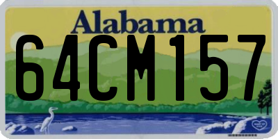 AL license plate 64CM157