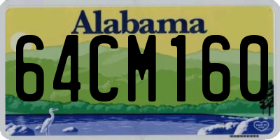 AL license plate 64CM160