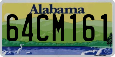 AL license plate 64CM161