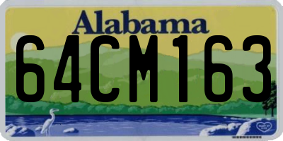 AL license plate 64CM163