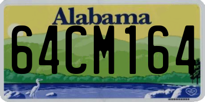 AL license plate 64CM164