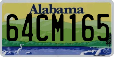 AL license plate 64CM165