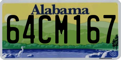 AL license plate 64CM167