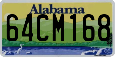 AL license plate 64CM168