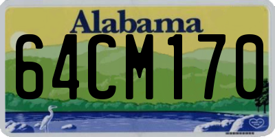 AL license plate 64CM170