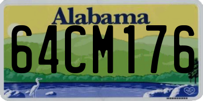 AL license plate 64CM176