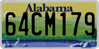 AL license plate 64CM179