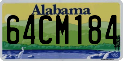 AL license plate 64CM184