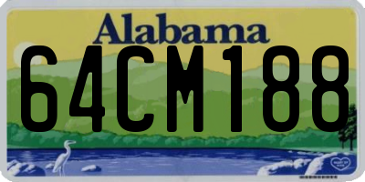 AL license plate 64CM188