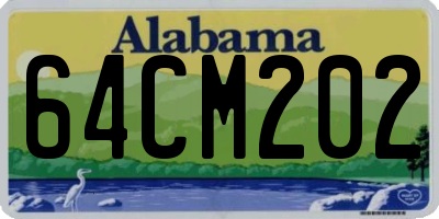 AL license plate 64CM202