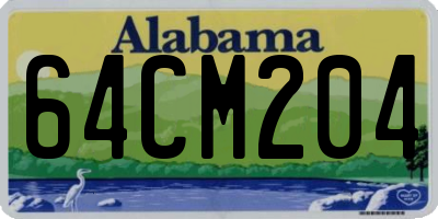 AL license plate 64CM204