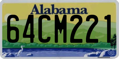 AL license plate 64CM221