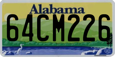 AL license plate 64CM226