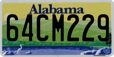 AL license plate 64CM229