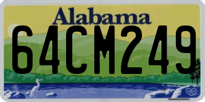 AL license plate 64CM249