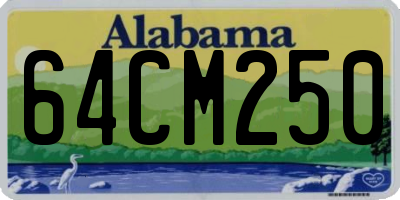 AL license plate 64CM250