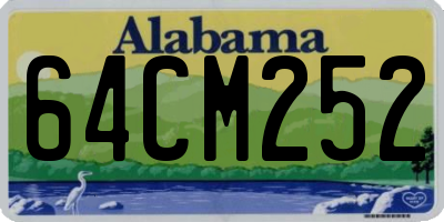 AL license plate 64CM252