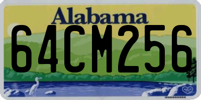 AL license plate 64CM256