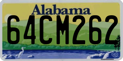 AL license plate 64CM262