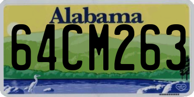 AL license plate 64CM263