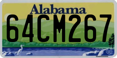 AL license plate 64CM267