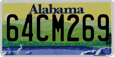 AL license plate 64CM269