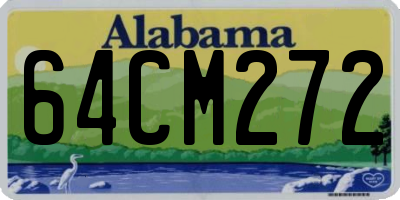 AL license plate 64CM272