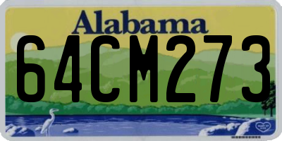 AL license plate 64CM273
