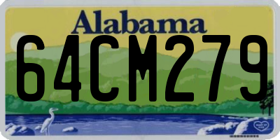 AL license plate 64CM279