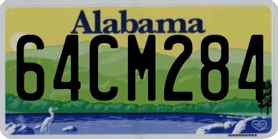 AL license plate 64CM284