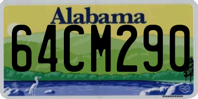AL license plate 64CM290