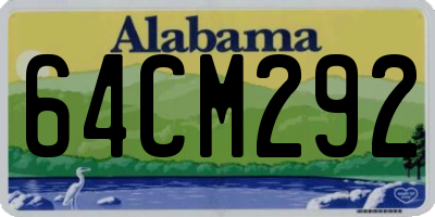 AL license plate 64CM292