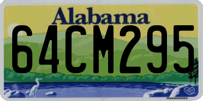 AL license plate 64CM295