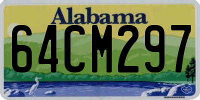 AL license plate 64CM297