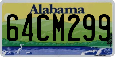 AL license plate 64CM299
