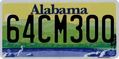 AL license plate 64CM300