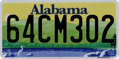 AL license plate 64CM302