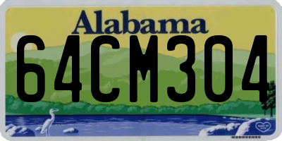 AL license plate 64CM304