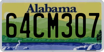 AL license plate 64CM307