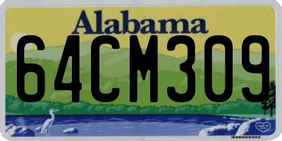 AL license plate 64CM309