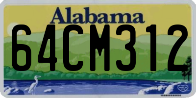 AL license plate 64CM312