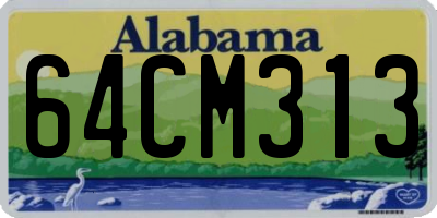 AL license plate 64CM313