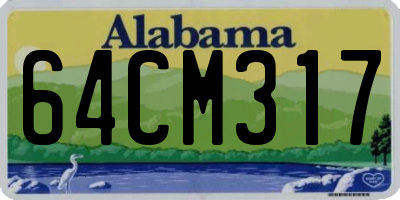 AL license plate 64CM317