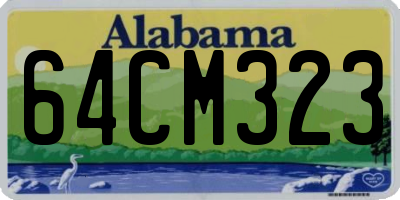 AL license plate 64CM323