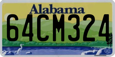 AL license plate 64CM324